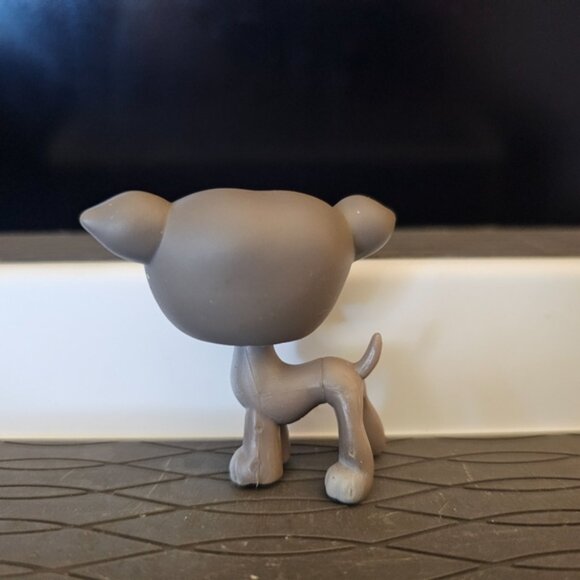 Littlest Pet Shop Grey Whippet dog 319 - Picture 3 of 5